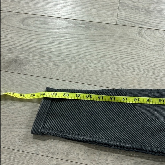 Aerie Offline 7/8 Ribbed High Rise Seamless Leggings Side Braided Gray - Picture 12 of 13